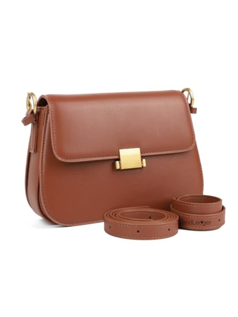 Genuine Leather Crossbody Shoulder Purse Women Adjustable Strap Satchel